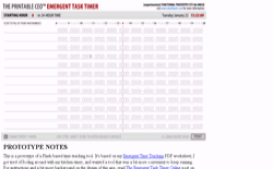 screenshot Printable CEO Emergent Task Timer