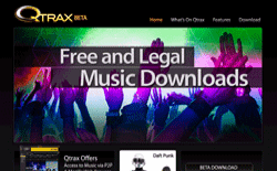 screenshot Qtrax