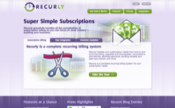 screenshot Recurly