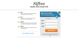 screenshot Siftee