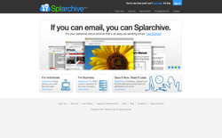 screenshot Splarchive