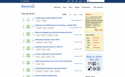 screenshot Stack Exchange Bicycles