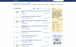 screenshot Stack Exchange Board and Card Games