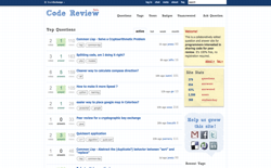 screenshot Stack Exchange Code Review