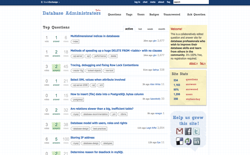 screenshot Stack Exchange Database Administrators