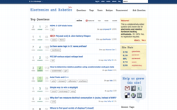 screenshot Stack Exchange Electronics and Robotics