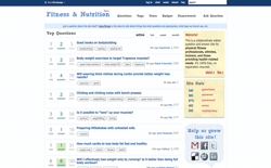 screenshot Stack Exchange Fitness and Nutrition