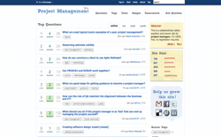 screenshot Stack Exchange Project Management