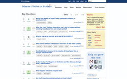 screenshot Stack Exchange Science Fiction and Fantasy