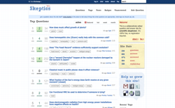 screenshot Stack Exchange Skeptics