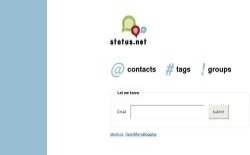 screenshot status.net