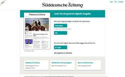 screenshot Süddeutsche Zeitung