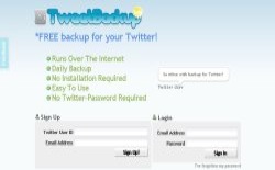 screenshot TweetBackup
