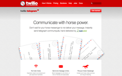 screenshot Twilio Telegram API