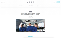 screenshot Uber Car Shop