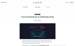 screenshot Uber Supercar