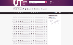screenshot Unicode Character Table