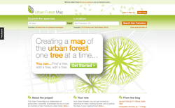 screenshot Urban Forest Map
