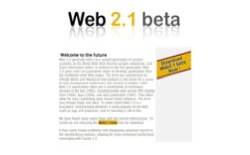 screenshot Web 2.1 beta