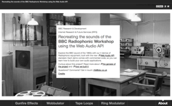 screenshot BBC Radiophonic Workshop