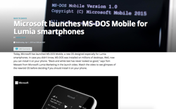 screenshot MS-DOS Mobile