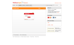 screenshot Wolfram|Alpha Scrabble Score