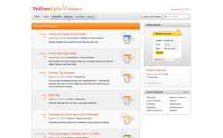 screenshot Wolfram|Alpha Widgets Gallery