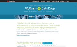 screenshot Wolfram Data Drop