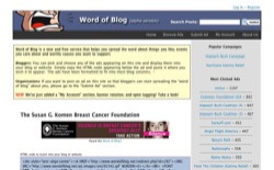 screenshot Word of Blog