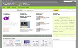 screenshot Yahoo! Gallery