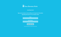 screenshot Your Elevator Pitch