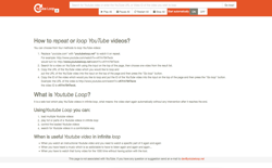 screenshot Youtube Loop